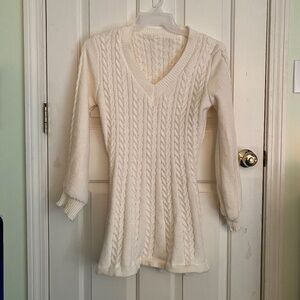 V-neck Sweater Dress